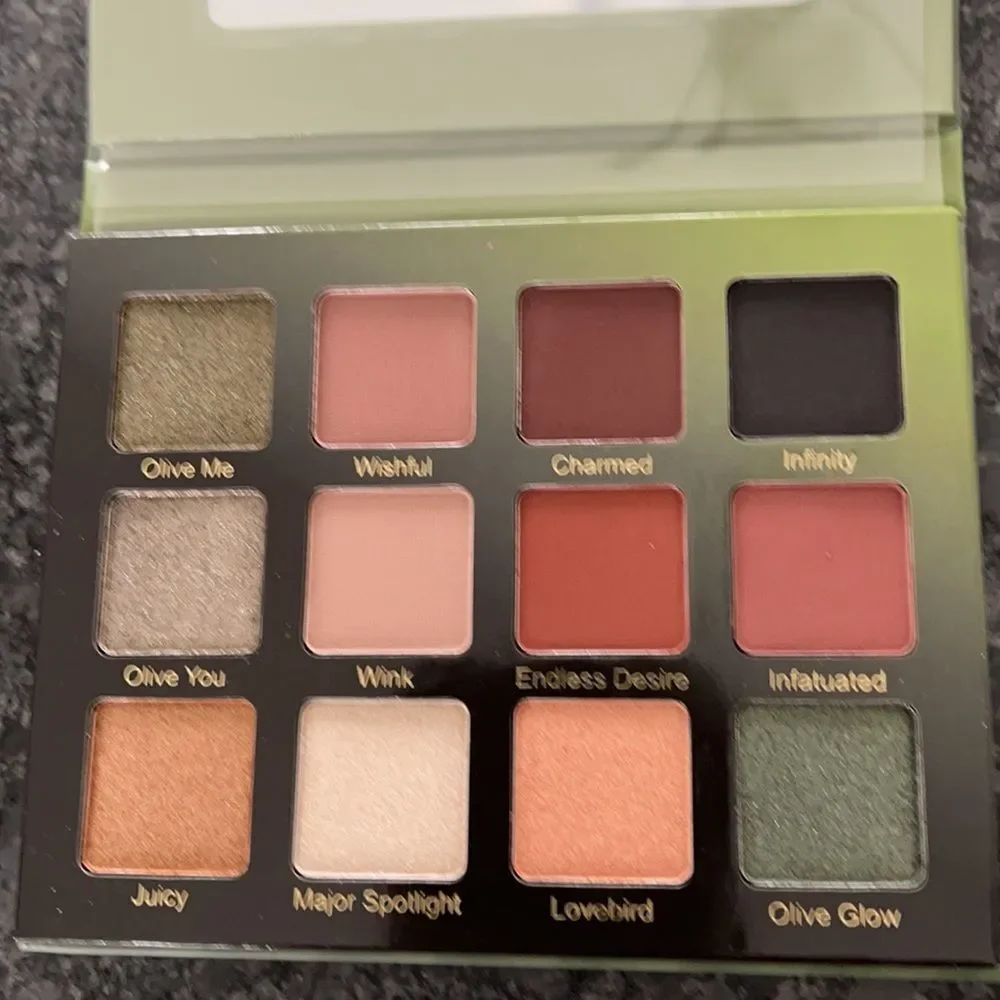 Violet Voss Olive You Forever eye shadow palette 12 shades shimmer+matte